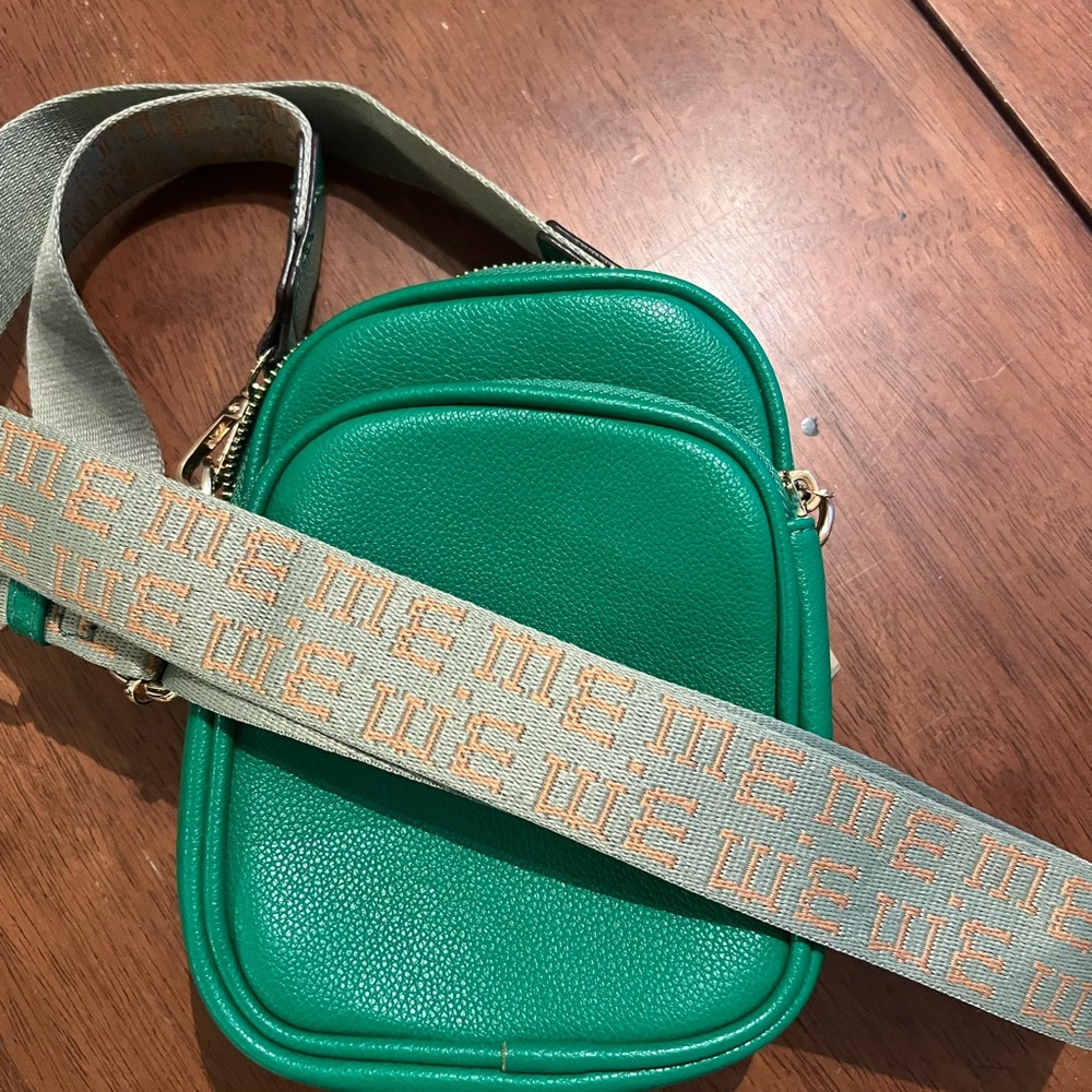 Mali and Lili Josie Double Crossbody Bag- Kelly Green